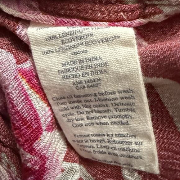 NWT Faherty Floral Red Floral Maxi Dress - Picture 7 of 7